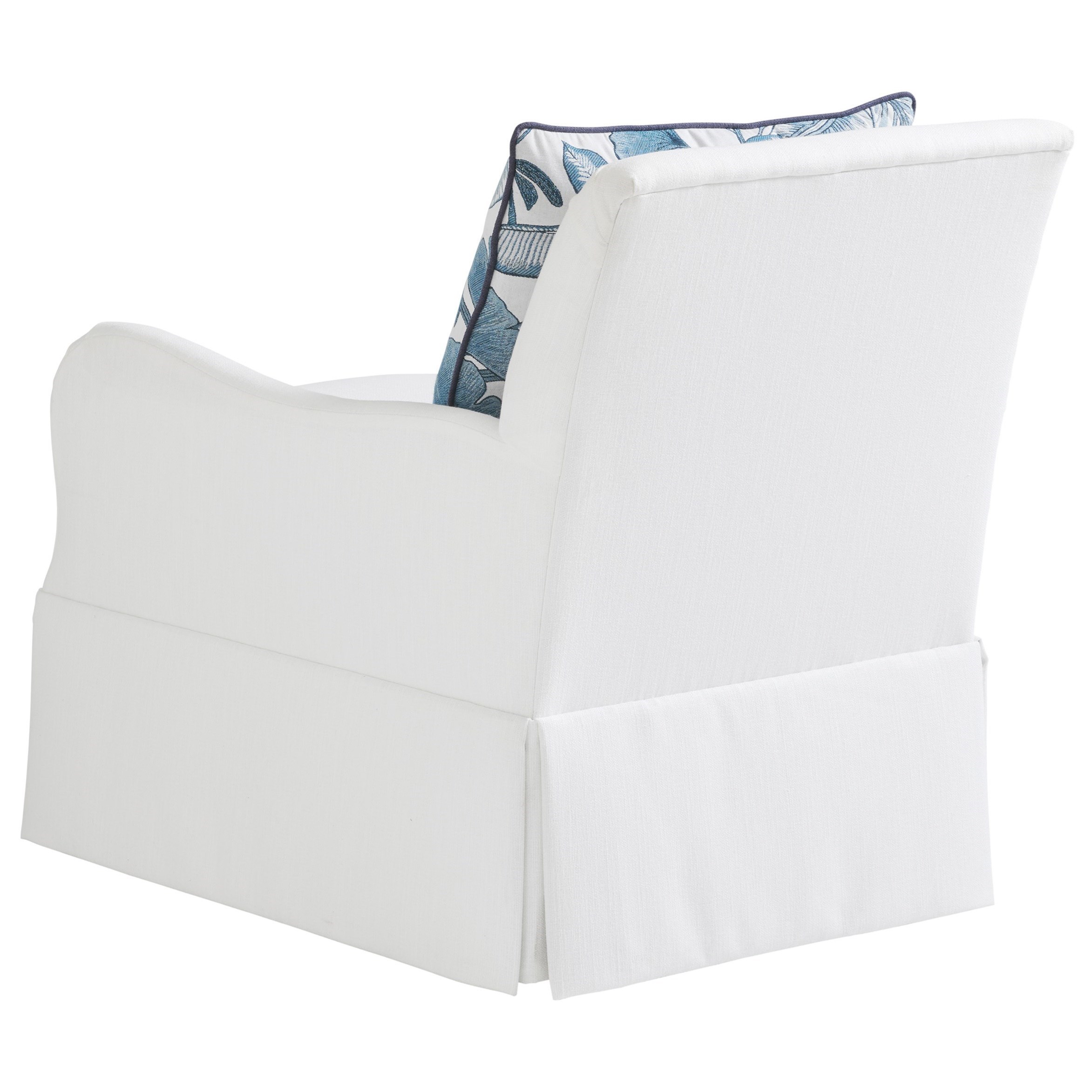 Tommy Bahama Home Ocean Breeze 776311SW Palm Frond Swivel Chair Baer